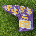 Load image into Gallery viewer, Scotty Cameron Limited 2018 Purple Cash is King Blade Headcover
