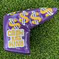 Load image into Gallery viewer, Scotty Cameron Limited 2018 Purple Cash is King Blade Headcover
