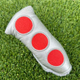 Load image into Gallery viewer, Scotty Cameron Studio Select Silver 3 Red Dots Blade Headcover
