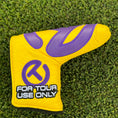 Load image into Gallery viewer, Scotty Cameron Jester Yellow/Purple Circle T Headcover Blade
