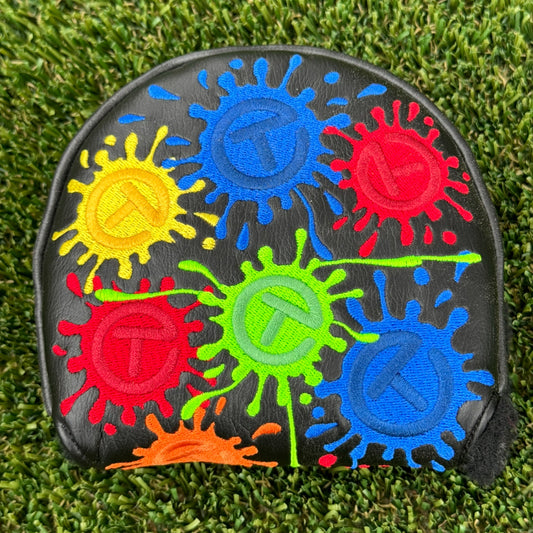 Scotty Cameron Black Paint splash Round Mallet Circle T Headcover