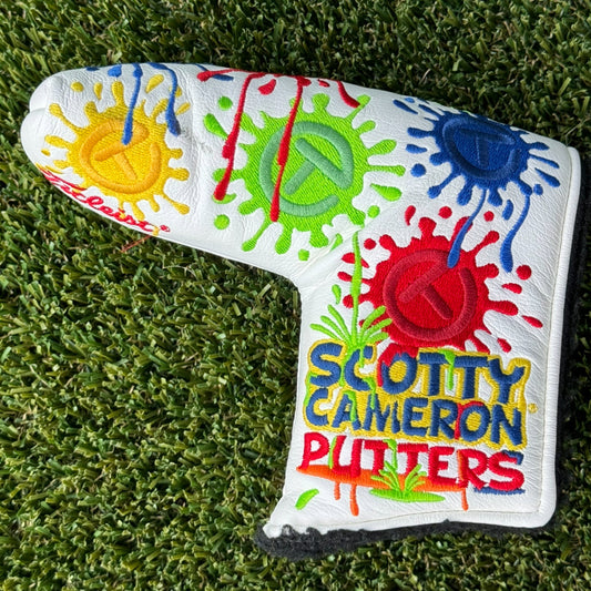 Scotty Cameron White Paint Splash Circle T Blade Headcover