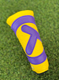 Load image into Gallery viewer, Scotty Cameron Jester Yellow/Purple Circle T Headcover Blade
