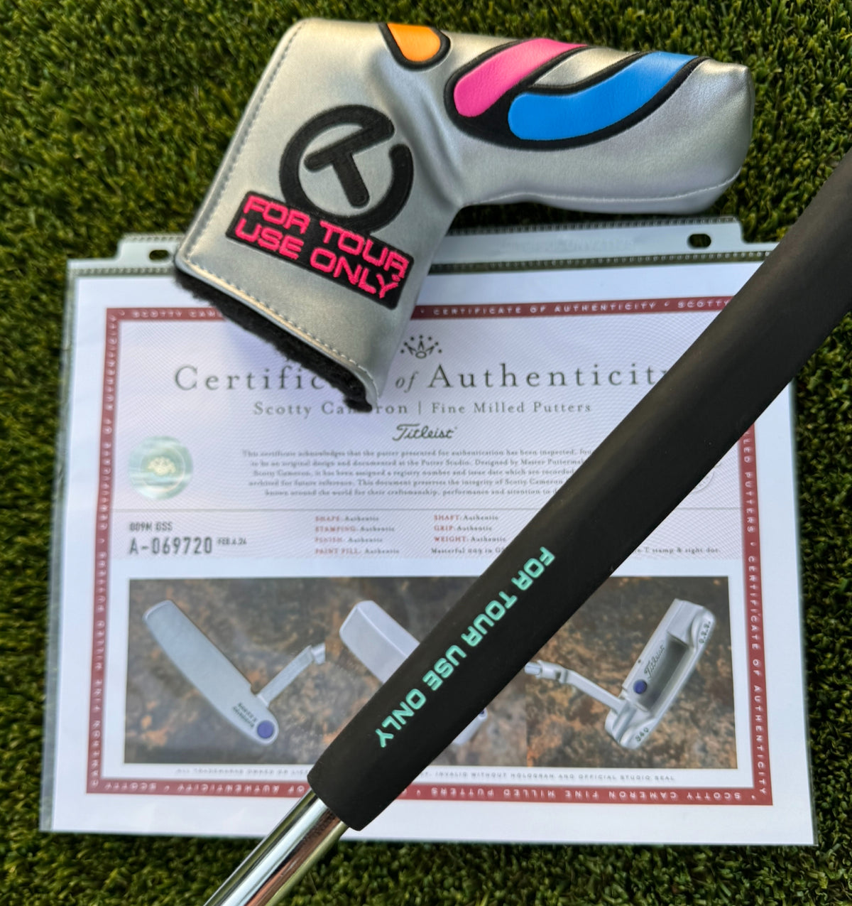 Scotty Cameron Tour Only High Buff SSS Bullet Bottom Craftsman Squareback  Handcrafted Circle T 350G w/ Welded Plumber Neck - Tour Putter Gallery