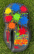Load image into Gallery viewer, Scotty Cameron Black Paint splash Round Mallet Circle T Headcover
