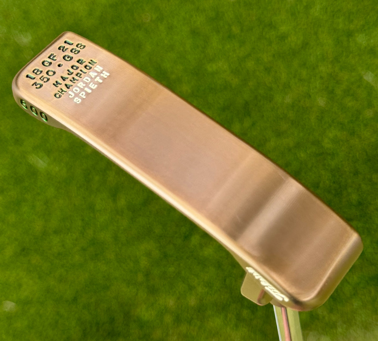 Scotty Cameron 009 GSS Chromatic Bronze JORDAN SPIETH #18/21 Major Champion