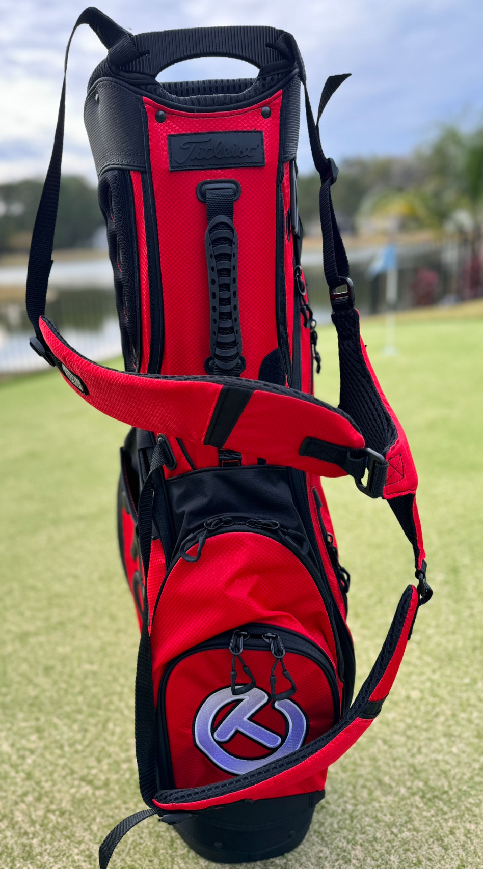 Scotty Cameron Pathfinder Stand Bag Bright Red Japan M&G Lottery 