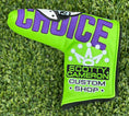 Load image into Gallery viewer, Scotty Cameron Champ Choice Lime/Purple Blade Style Headcover
