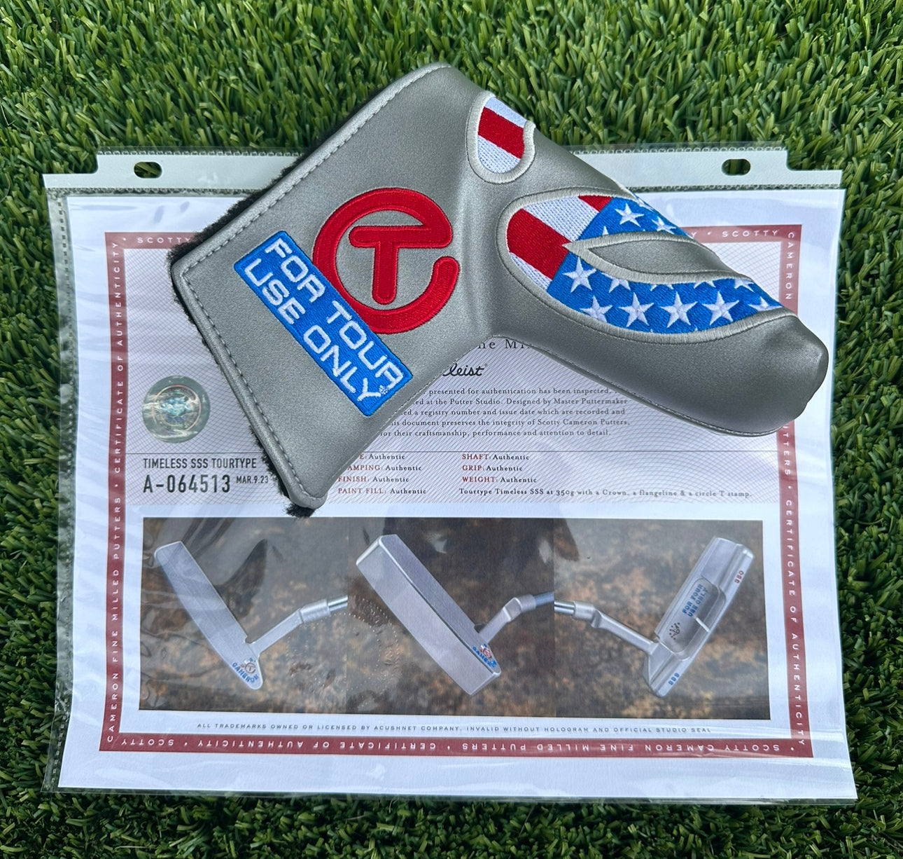 Scotty Cameron Tour Timeless TourType SSS 350G Circle T Hand Stamped