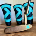 Load image into Gallery viewer, Scotty Cameron Chromatic Bronze Newport GSS 350G Tiffany Bombs Circle T Putter
