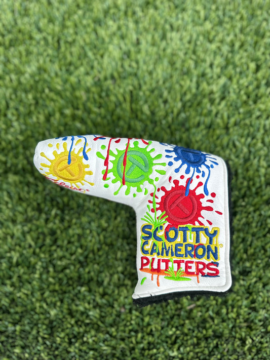 Scotty Cameron Paint Splash White Circle T Headcover