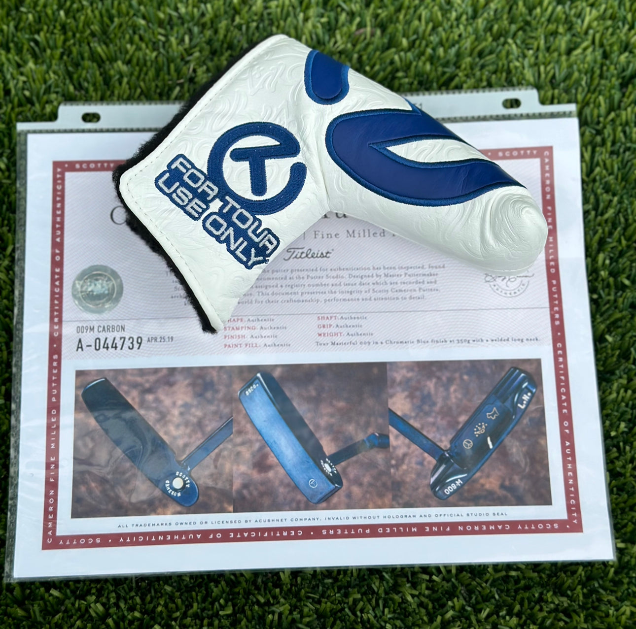 Scotty Cameron Tour 009M Welded Long Neck Chromatic Blue 350G Circle T