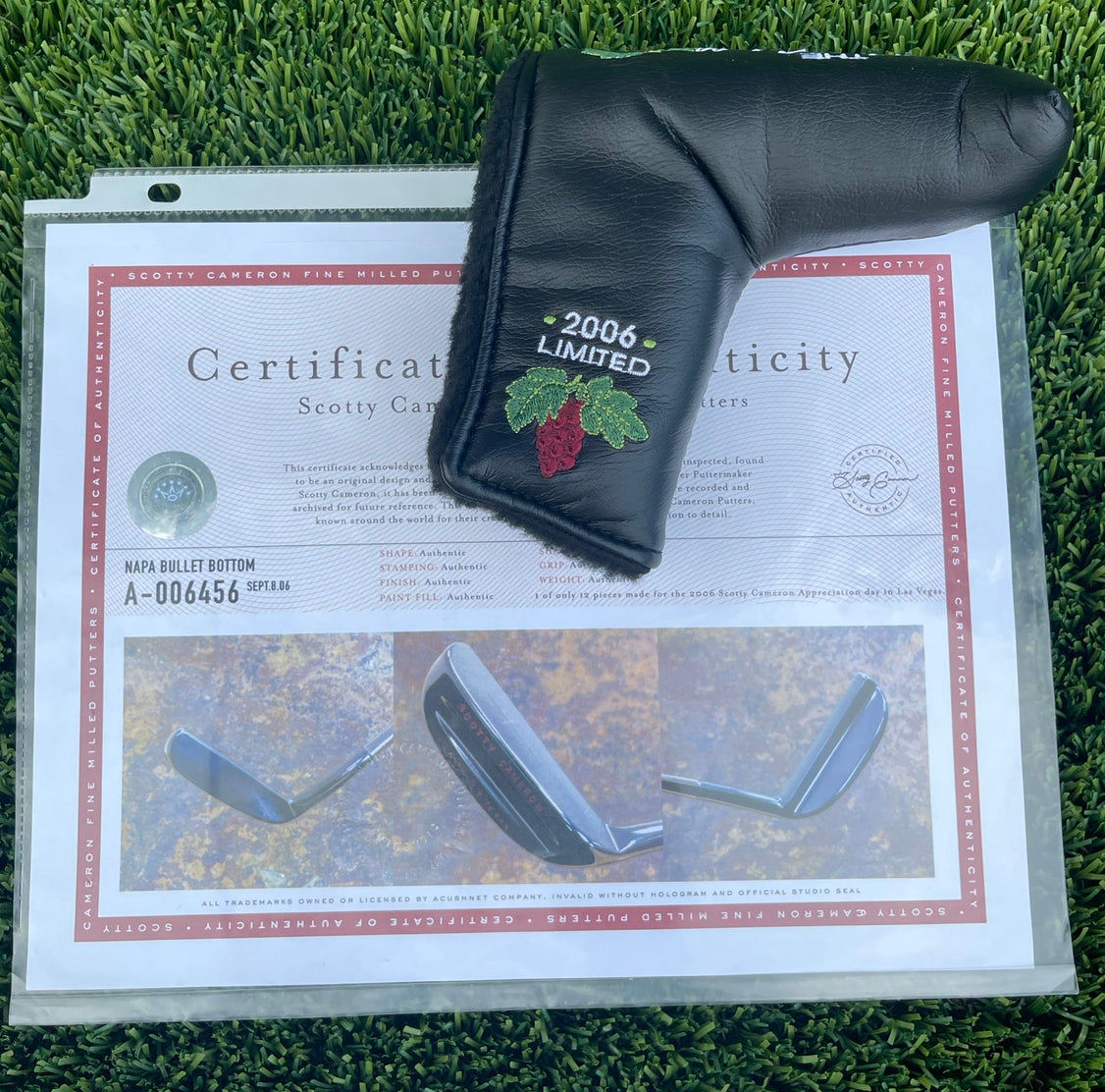 Scotty Cameron 2006 SCADO 1 of 12 Vegas Napa Bullet Bottom Circle T