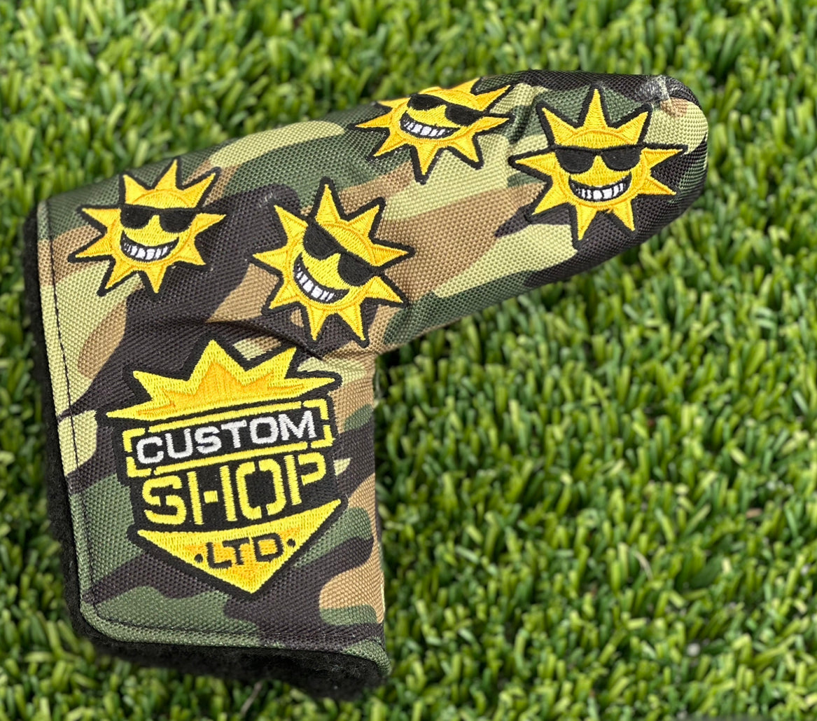 Scotty Cameron Limited Release CAMO SUNSHINE Custom Shop Blade Headcov