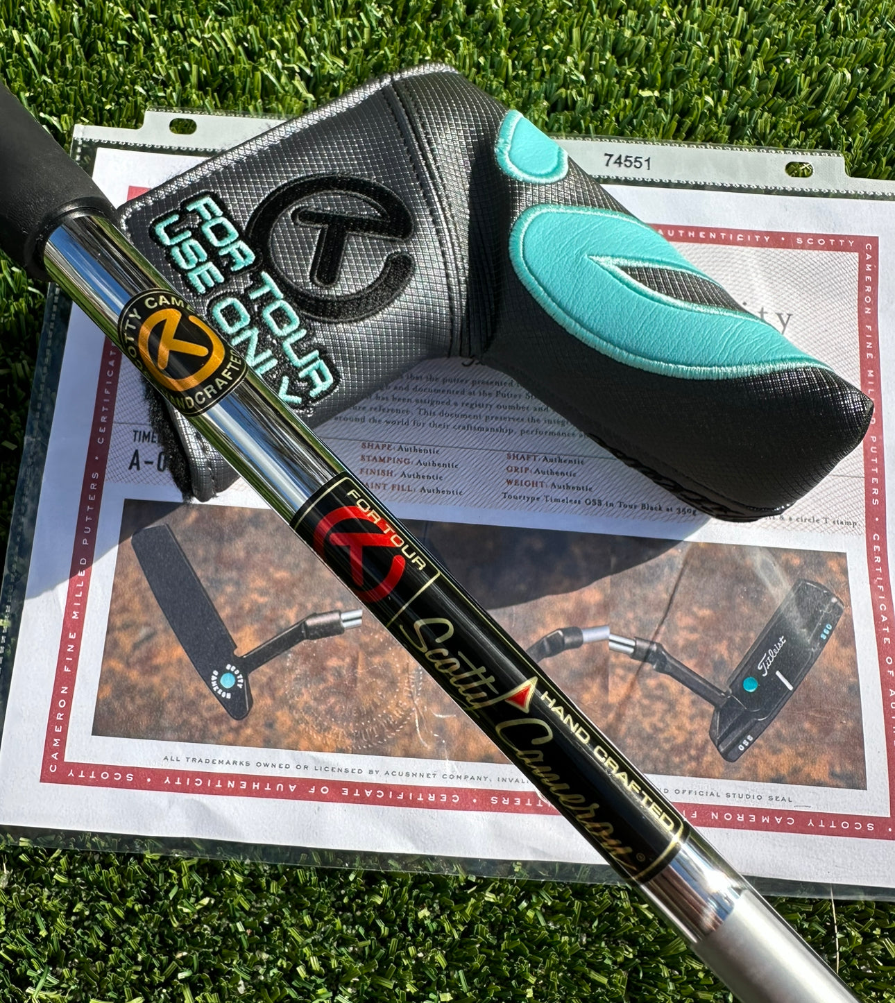 Scotty Cameron Tour Black TourType Timeless GSS Tiffany 350G Circle T Putter